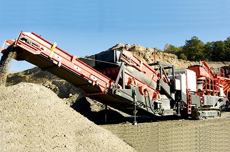 30-50T/H Gypsum Mobile Crushing line in South Africa