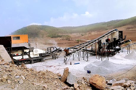 100-120T/H Gypsum Mobile Crushing Line in Nigeria