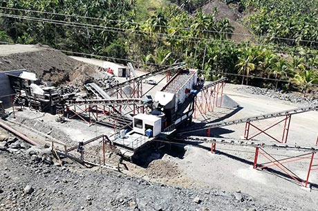 80T/H—100T/H Calcium Mobile Crushing Plant in Tanzania